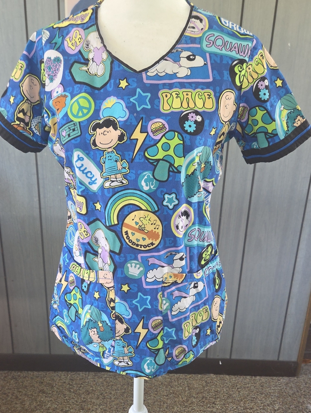 Peanuts Scrub Top